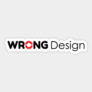 Wrong Design - 01 Sticker